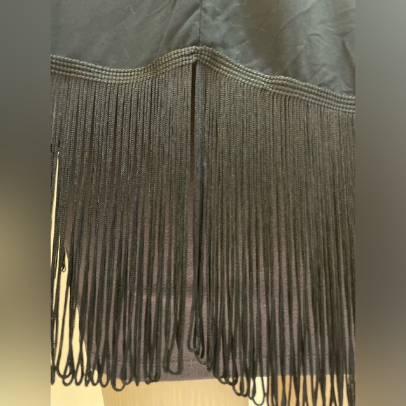 ARITZIA | TALULA | Fawkner Boho Blouse Kimono Cover up with Fringe Size XXS - Picture 7 of 9